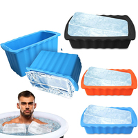 Moule à glaçons extra large en silicone pour la création de blocs de glace géants pour bains de glace, refroidisseurs et accessoires de barman