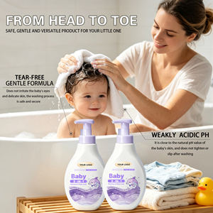 <span class=keywords><strong>Shampoo</strong></span> e Gel Doccia 2-in-1 Naturale per Bambini con Etichetta Privata, Lozione Delicata Biologica Personalizzabile con LOGO per Bambini e Bambine - Product Image 4