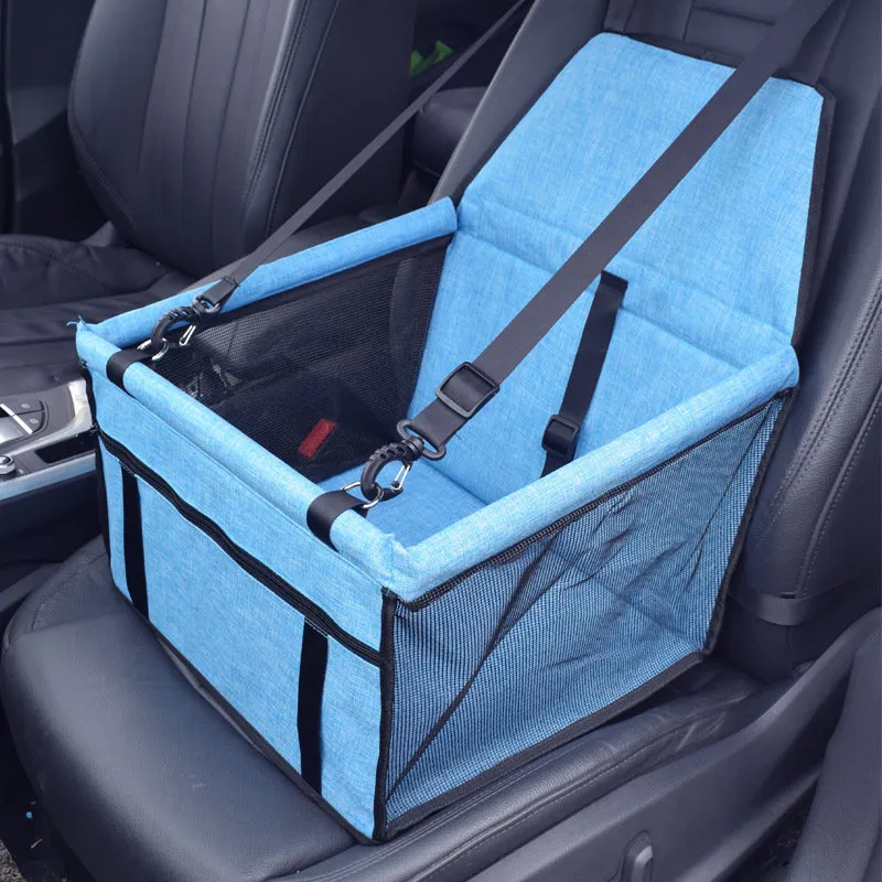 Venta caliente de asiento de coche de mascota perro viajes impermeable para mascotas frente portador de asiento