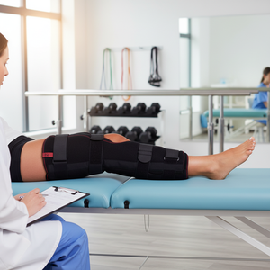 Inmovilizador de Rodilla de Alta Calidad, Soporte Postoperatorio Ajustable con Compresión, Ajuste Cómodo y Estructura Duradera - Product Image 3
