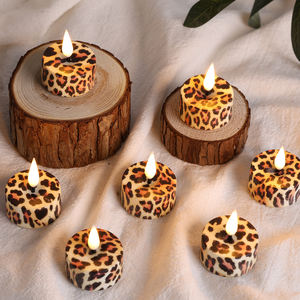 شموع LED بدون لهب من ماتي للديكور المنزلي، تعمل بالبطارية مع تحكم عن بعد، بتصميم نمر ولهب ثلاثي الأبعاد واقعي - Product Image 5