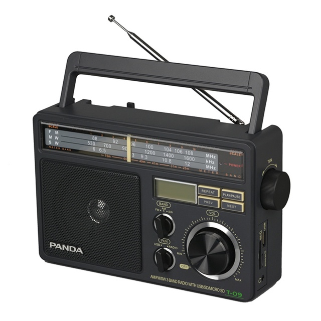 Best Quality Portable Vintage Anti-interference High-power Professional USB/MP3/SDcard AM/FM Digital Radio Clock LCD Display