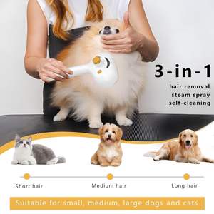 4 in 1 Pet Hair Removal Grooming Steam Comb Cat Spray <b>Brush</b> Pet Dog Cat <b>Brush</b> Self Cleaning Dog Steamy Cat <b>Brush</b> - Product Image 3