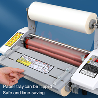 Machine à plastifier à chaud et à froid LY A3, plastifieuse de papier, de film et de photos, équipement à quatre rouleaux, largeur de scellage de 335 mm, vente chaude en Europe