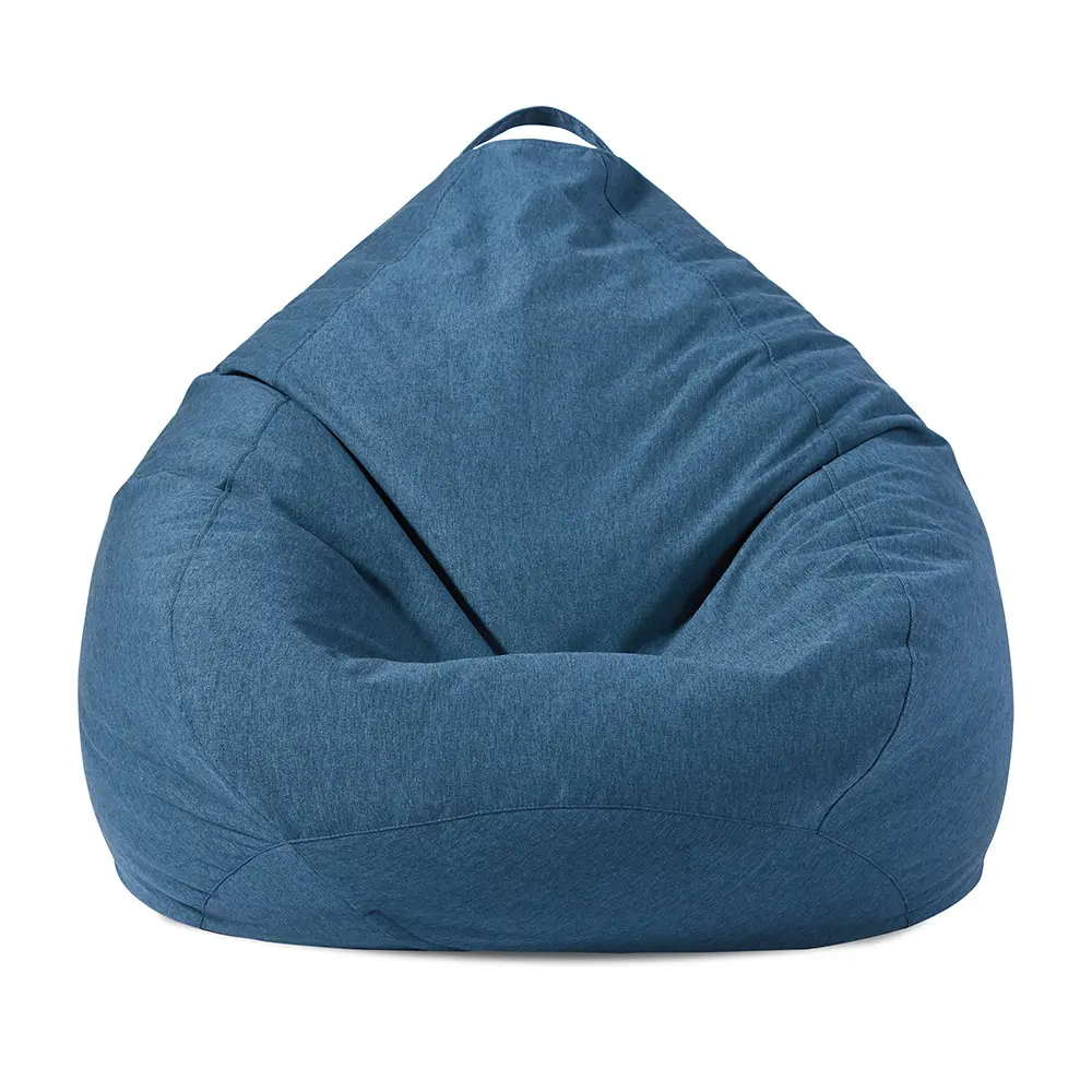 シンプルなスタイルの丸い形のビーンバッグ屋内リビングルームの柔らかい怠惰な椅子ビーンバッグ