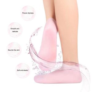 Calcetines de Silicona para Pies Secos y Agrietados, Calcetines Hidratantes para Pedicura y Spa para Mujeres, Reparación y Suavizado de la Piel Áspera - Product Image 4