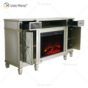 Mueble para TV con Chimenea Eléctrica y Espejo de Diseño Moderno Kellington, Mueble para Sala de Estar WXF-413 - Product Image 2
