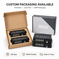Transceiver Optique 8 Ports OEM ODM en Gros, Emplacement SFP SFP+, Emballage Personnalisé avec Logo pour Écran LED