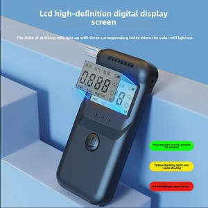 Professionele, zeer nauwkeurige draagbare alcoholdetector LCD-scherm Contactloze ademtest 0,05% BAC-nauwkeurigheid AA-batterijen - Product Image 4