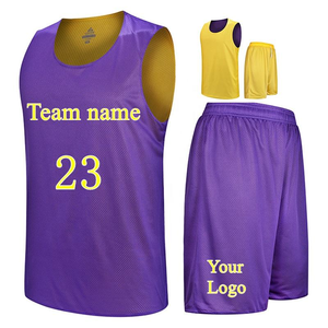 Divisa da Basket Professionale con Design Stampato in Sublimazione, Personalizzabile, Traspirante, 100% Reversibile, per Allenamento - Product Image 1