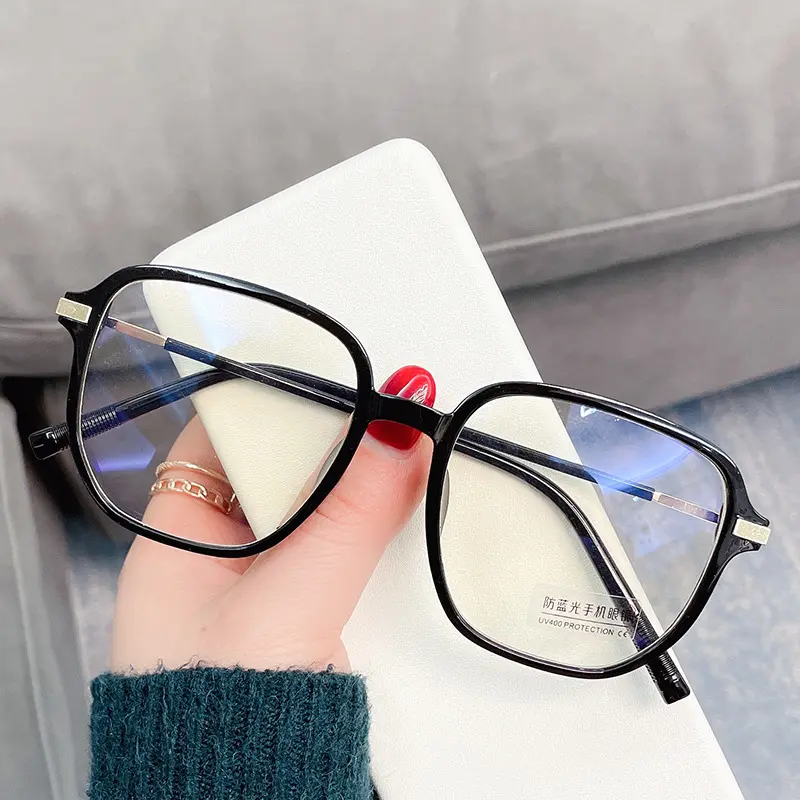 Kacamata Baca Bulat Retro Mewah Mode Baru 2022 Kacamata Baca Trendy Anti Cahaya Biru Uniseks