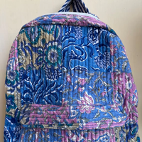 Indian Boh Creation Lightweight Foldable Travel Bag Hippie Laptop Tote Colorful School Bag Handmade Cotton Patchwork Backpack
