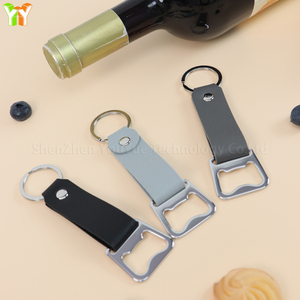 Ouvre-bouteille en cuir <span class=keywords><strong>porte</strong></span>-clés bière <span class=keywords><strong>porte</strong></span>-clés garçons d'honneur ouvre-bouteille pour <span class=keywords><strong>papa</strong></span> vente en gros - Product Image 3