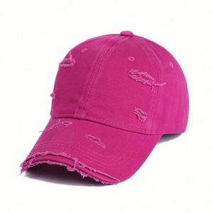 Wholesale Unisex Adjustable <b>Women</b> Men Vintage Distressed Dad Hat Washed Cotton Custom Logo Baseball <b>Cap</b> - Product Image 5