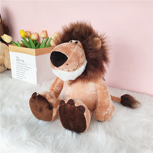 Juguetes de Peluche de Animales del Bosque, León, Tigre, Mono, Elefante, Regalos de Cumpleaños, Rellenos de Algodón PP, 31-50cm, Unisex, en Stock - Product Image 3