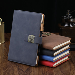 Custom Printed Linen Hardcover A5 <b>Notebook</b> <b>Journal</b> Personalized Logo Gold Silver Stamping Loose-leaf Binding Paper for Gift - Product Image 3