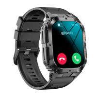 Reloj inteligente deportivo K61pro, pantalla Amoled de 1,96 pulgadas, llamada Bt, batería de 380mAh, Fitcloudpro para hombres, reloj inteligente para exteriores IP67, reloj K61 Pro
