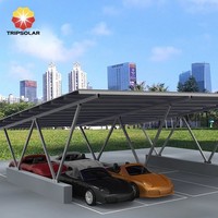 Poteau de carport solaire en aluminium anodisé, structure de montage de toit BIPV portable, durée de vie de 25 ans