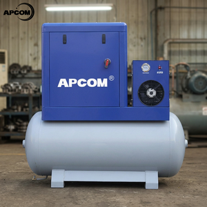 Original APCOM Integrated Screw Air Compressor 15kw 20hp 600L Air Tank Heavy Duty Industrial Rotary Air Compressor - Product Image 1