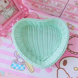 Nordique petit panier de rangement de fruits amour coeur-forme bureau <span class=keywords><strong>Photo</strong></span> accessoires couleur douce maison panier décoratif - Product Image 6