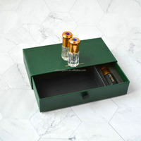 Coffret en carton rigide avec Logo personnalisé, boîte cadeau en carton pour huiles essentielles de luxe, emballage de bouteille de parfum vide, tiroir, 5 pièces