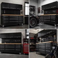 Chariot d'atelier combiné mobile en acier de 72 pouces avec tiroirs personnalisables et verrouillables pour garage, Chine