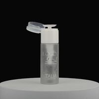 Flacon cosmétique transparent en PET 30ml 50ml 60ml vide pour maquillage, dissolvant de vernis à ongles, huile, emballage personnalisé avec pompe à pression
