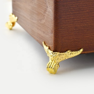 Antique Wooden Box Gift Box Jewelry Box Corner Protector Decorative Corner Protector Four-sided Feet Crafts Gift Decorative Feet