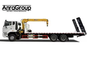 מפעל ישיר sinotrik howo 6 x4 <span class=keywords><strong>20</strong></span> טון מיטה שטוחה משאית רכובה 10 טון מנוף - Product Image 1