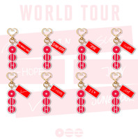 Porte-clés en acrylique personnalisé, tendance, avec photo d'idole Kpop ou de personnage de dessin animé mignon, en plastique transparent, vente en gros