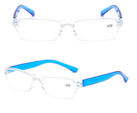 Vente en gros d'usine, lunettes de lecture ultra fines, petites, bon marché, sans monture, pour hommes et femmes