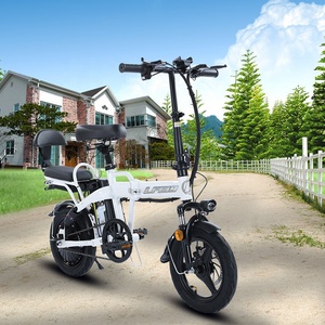 <strong>14</strong>-inch Ebike Electric Folding Bike 350W 48V Electric City Bike Folding Bicycle Electric <strong>Fat</strong> Tire E Bike - Product Image 6