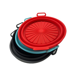 Cross-border bestseller Reusable silicone <b>liner</b> for home <b>air</b> <b>fryer</b> with foldable silicone tray - Product Image 6