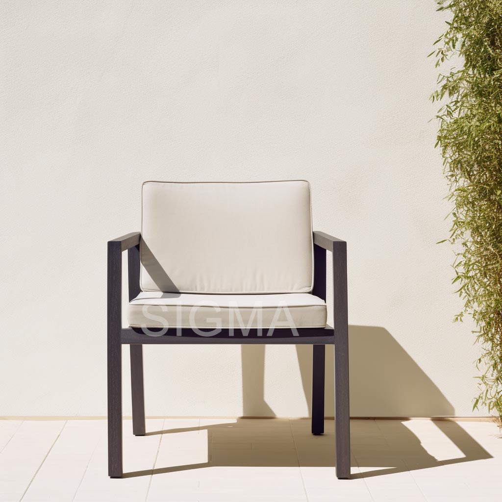 Outdoor Aluminum Custom Modern Metal Aluminum Dining Chair Aluminum Outdoor Furniture Dining Set For Villa Hotel Patio