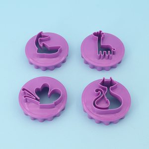 4 cái hai mặt cắt động vật mô phỏng bánh quy trang trí bánh khuôn ép nhựa công cụ tự làm để nướng bánh quy - Product Image 3