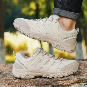 Chaussures de randonnée en plein air pour hommes, antidérapantes, absorbant les chocs, chaussures basses, plates, respirantes, à semelles épaisses, chaussures de sport décontractées pour hommes - Product Image 4