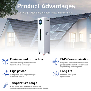 ตู้เก็บพลังงานแสงอาทิตย์แบบประหยัดพลังงาน 51.2V 400Ah 20.48kWh พร้อมระบบจัดการแบตเตอรี่อัจฉริยะ (BMS) สำหรับระบบโซลาร์เซลล์และระบบไฟฟ้าในที่อยู่อาศัย - Product Image 2