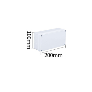 200x100x70mm Square <b>Waterproof</b> Junction <b>Box</b> IP65 Pre-drilled Hole Version with 8 Rubber Plugs ABS Outdoor <b>Electrical</b> <b>Box</b> - Product Image 2