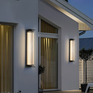 Lámpara de pared LED moderna para exteriores, impermeable, luz blanca cálida, para villa, jardín, patio, puerta principal - Product Image 3