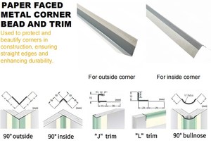 <span class=keywords><strong>Precio</strong></span> de fábrica Aceros galvanizados Perfil Cuenta Esquina <span class=keywords><strong>Drywall</strong></span> Esquina Cuentas - Product Image 5
