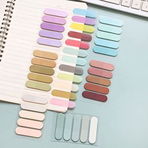 Multicolor Semi-Circle Gradient <b>PET</b> Self-Adhesive Sticky Notes Transparent Style Back-to-School Essentials for School Office Use - Product Image 6