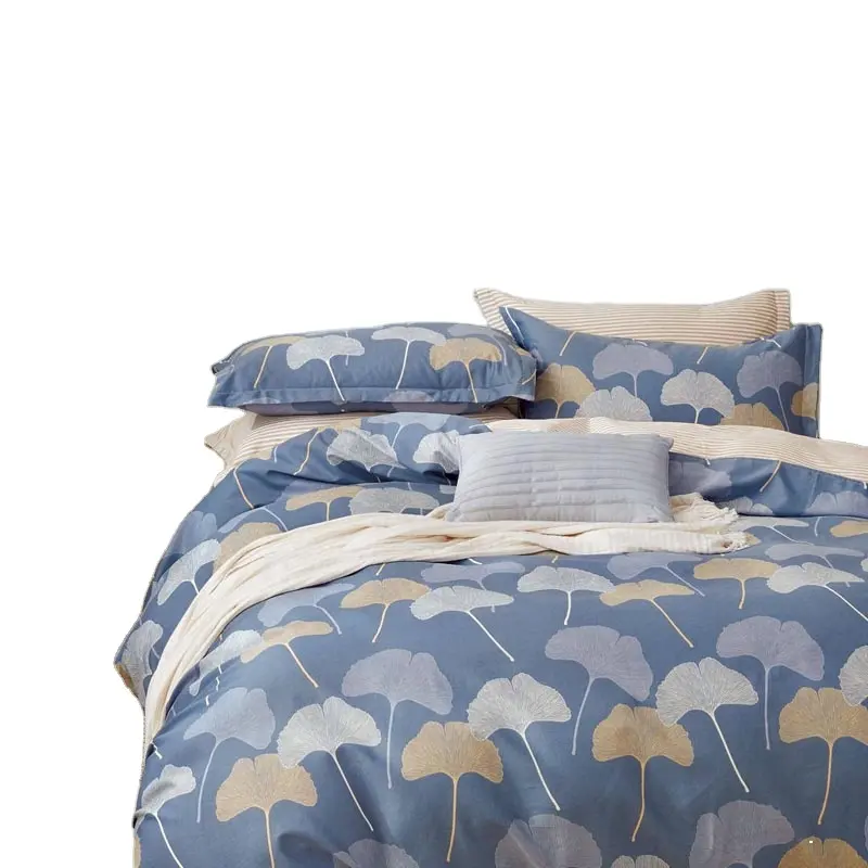 4 Pcs Bedsheets 100% Cotton Bedding Comforter Sets, Cheap Queen Size Bedding Set