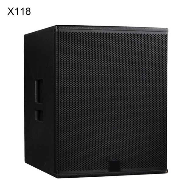 X118 Stereo Passive 2-way Neodymium 18-inch Monitor Speakers 8 Ohm Plastic Metal Shell 500W Reverse Listening Home Party Outdoor