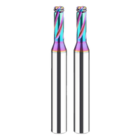 Fraise à fileter en carbure monobloc BOSSL avec revêtement DLC Rainbow, haute précision, faible friction pour le fraisage de fils en aluminium et cuivre