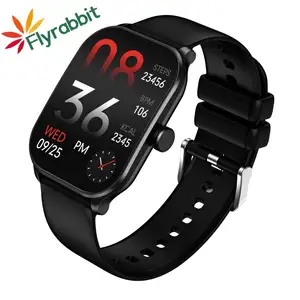 Flyrabbit jam tangan pintar 2024, CY900 2.1 "layar melengkung pelacak kebugaran detak jantung BT panggilan jam olahraga android multi Bahasa