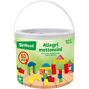 Seau de construction en bois 50 pièces - Product Image 1