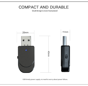 2024 HG USB <span class=keywords><strong>Bluetooth</strong></span> 5.0 Adapter Transmitter âm thanh <span class=keywords><strong>Bluetooth</strong></span> Dongle không dây USB Adapter cho máy tính máy tính xách tay - Product Image 3