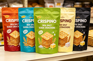 <span class=keywords><strong>Galletas</strong></span> de Sal Marina de Grado Alimenticio en Bolsa Resellable, Crujientes y Ligeramente Saladas, Empaque para Snacks al por Menor - Product Image 2