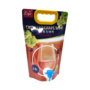 Tùy Chỉnh Xách Tay Nước Trái Cây Bao Bì Chất Lỏng Túi Nhựa Trong Hộp Với Van 1L 2L Rượu Vang Nho Túi Với Vòi Nước Giải Khát Đứng Túi - Product Image 4