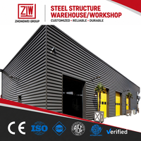 Structure en acier préfabriquée ZW ZW Portal Frame pour entrepôt et atelier